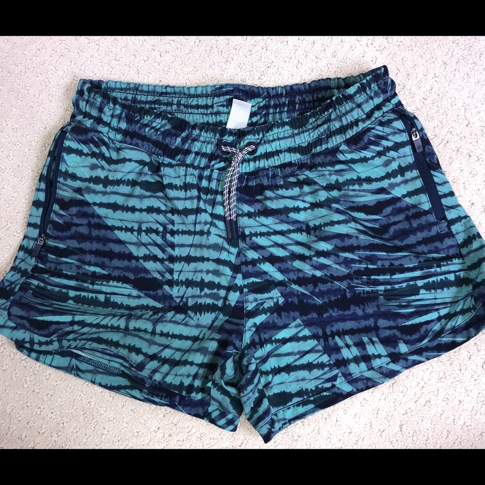 Athleta Girl green, blue shorts size xxl/16